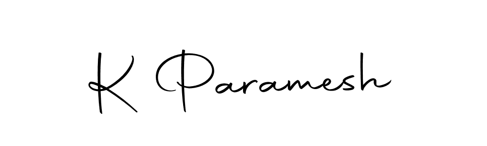 Create a beautiful signature design for name K Paramesh. With this signature (Autography-DOLnW) fonts, you can make a handwritten signature for free. K Paramesh signature style 10 images and pictures png
