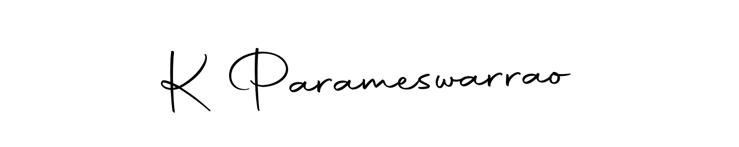 How to make K Parameswarrao name signature. Use Autography-DOLnW style for creating short signs online. This is the latest handwritten sign. K Parameswarrao signature style 10 images and pictures png