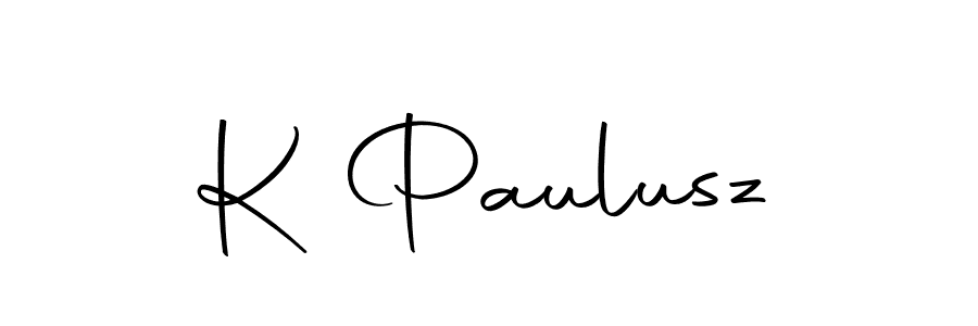 Make a beautiful signature design for name K Paulusz. With this signature (Autography-DOLnW) style, you can create a handwritten signature for free. K Paulusz signature style 10 images and pictures png