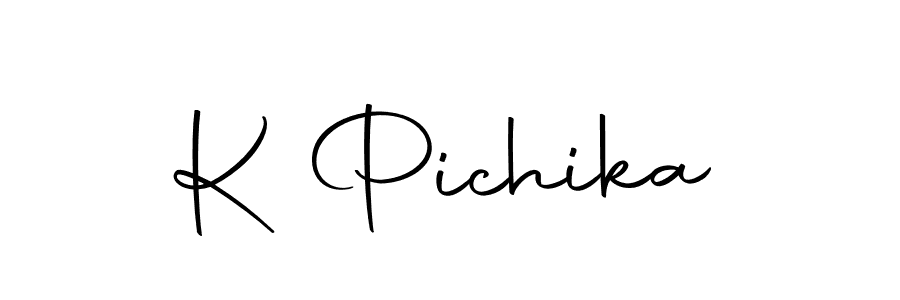 Make a beautiful signature design for name K Pichika. Use this online signature maker to create a handwritten signature for free. K Pichika signature style 10 images and pictures png