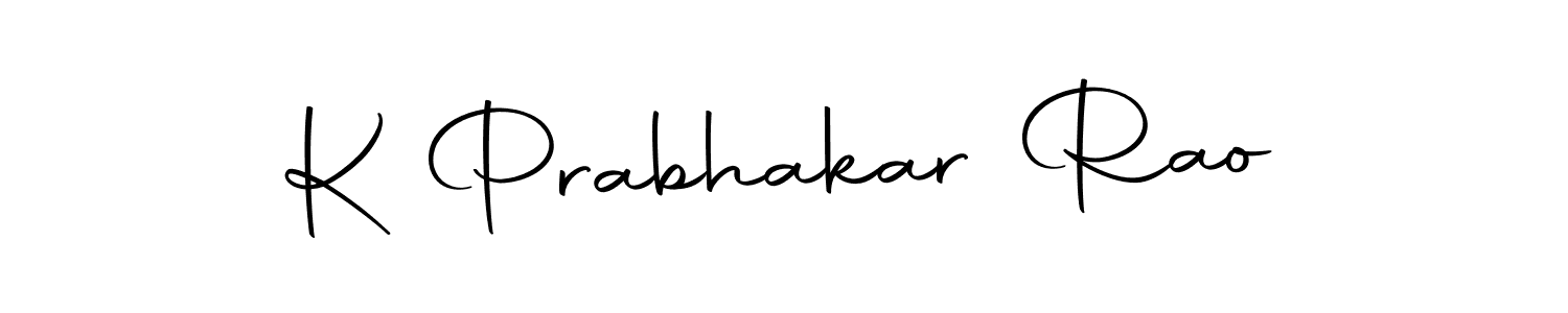 Use a signature maker to create a handwritten signature online. With this signature software, you can design (Autography-DOLnW) your own signature for name K Prabhakar Rao. K Prabhakar Rao signature style 10 images and pictures png