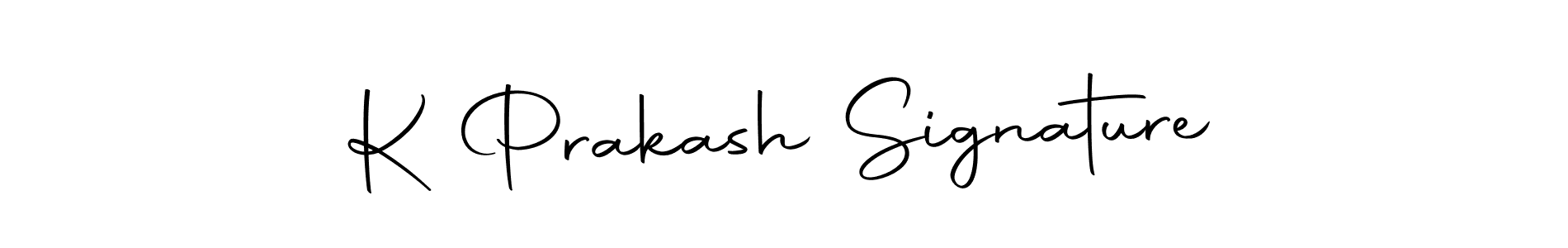 Use a signature maker to create a handwritten signature online. With this signature software, you can design (Autography-DOLnW) your own signature for name K Prakash Signature. K Prakash Signature signature style 10 images and pictures png