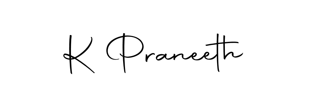 The best way (Autography-DOLnW) to make a short signature is to pick only two or three words in your name. The name K Praneeth include a total of six letters. For converting this name. K Praneeth signature style 10 images and pictures png