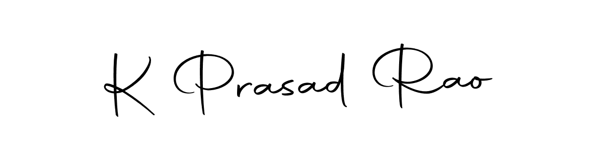 Create a beautiful signature design for name K Prasad Rao. With this signature (Autography-DOLnW) fonts, you can make a handwritten signature for free. K Prasad Rao signature style 10 images and pictures png