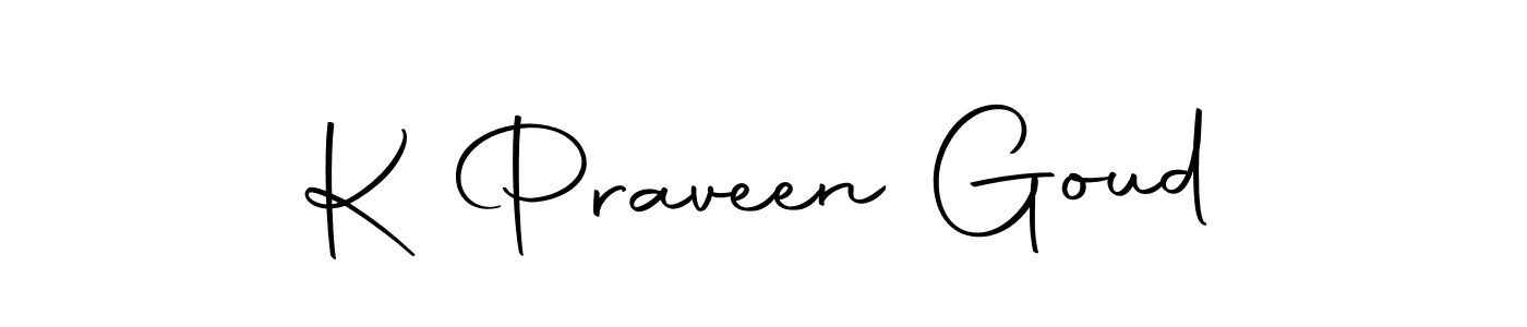 You should practise on your own different ways (Autography-DOLnW) to write your name (K Praveen Goud) in signature. don't let someone else do it for you. K Praveen Goud signature style 10 images and pictures png