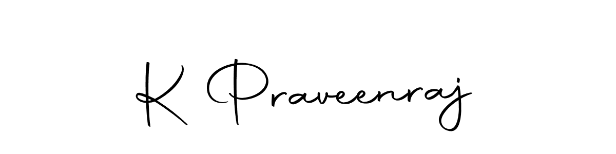 How to make K Praveenraj name signature. Use Autography-DOLnW style for creating short signs online. This is the latest handwritten sign. K Praveenraj signature style 10 images and pictures png