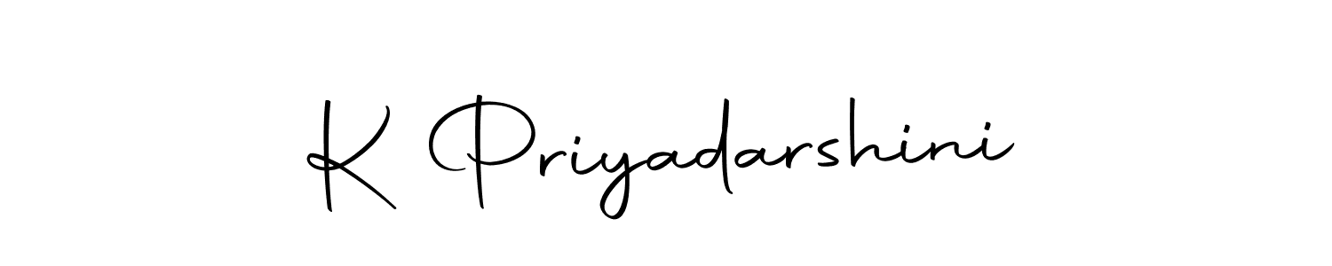 You should practise on your own different ways (Autography-DOLnW) to write your name (K Priyadarshini) in signature. don't let someone else do it for you. K Priyadarshini signature style 10 images and pictures png