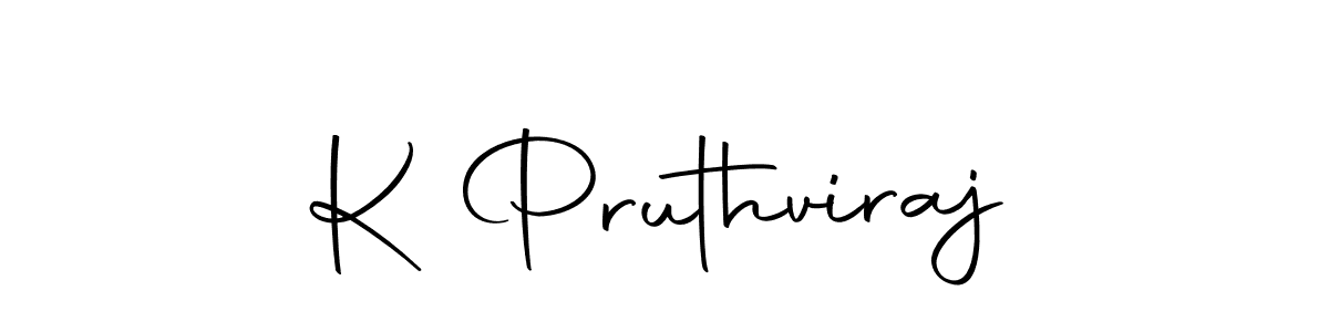 Create a beautiful signature design for name K Pruthviraj. With this signature (Autography-DOLnW) fonts, you can make a handwritten signature for free. K Pruthviraj signature style 10 images and pictures png