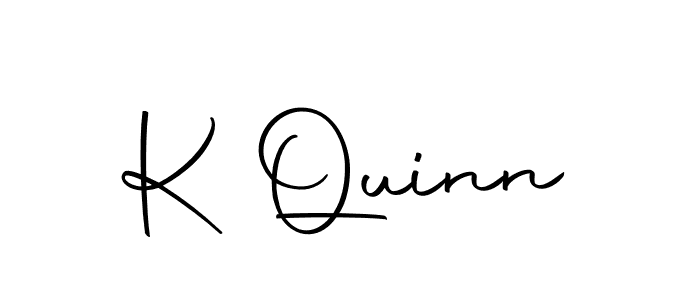 You should practise on your own different ways (Autography-DOLnW) to write your name (K Quinn) in signature. don't let someone else do it for you. K Quinn signature style 10 images and pictures png