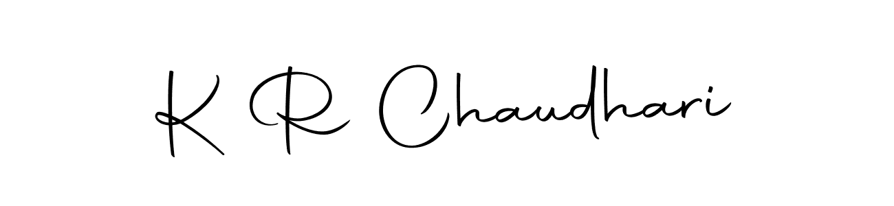 How to make K R Chaudhari signature? Autography-DOLnW is a professional autograph style. Create handwritten signature for K R Chaudhari name. K R Chaudhari signature style 10 images and pictures png