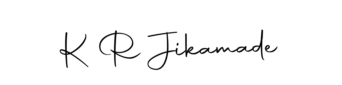 Design your own signature with our free online signature maker. With this signature software, you can create a handwritten (Autography-DOLnW) signature for name K R Jikamade. K R Jikamade signature style 10 images and pictures png