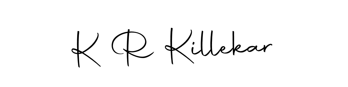 How to make K R Killekar signature? Autography-DOLnW is a professional autograph style. Create handwritten signature for K R Killekar name. K R Killekar signature style 10 images and pictures png