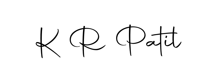 Make a beautiful signature design for name K R Patil. Use this online signature maker to create a handwritten signature for free. K R Patil signature style 10 images and pictures png