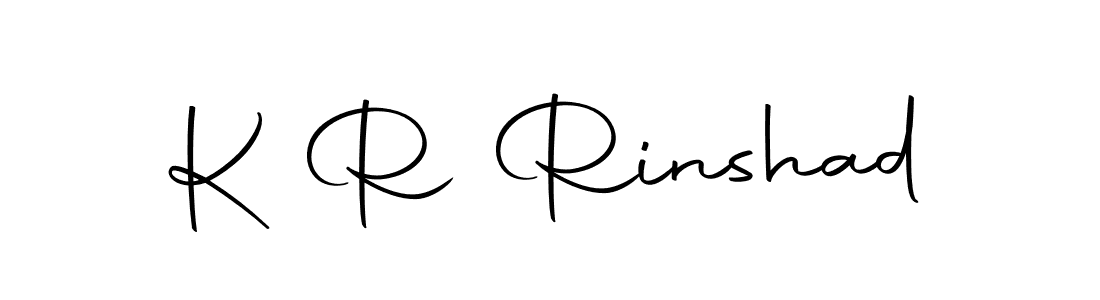 Make a beautiful signature design for name K R Rinshad. Use this online signature maker to create a handwritten signature for free. K R Rinshad signature style 10 images and pictures png