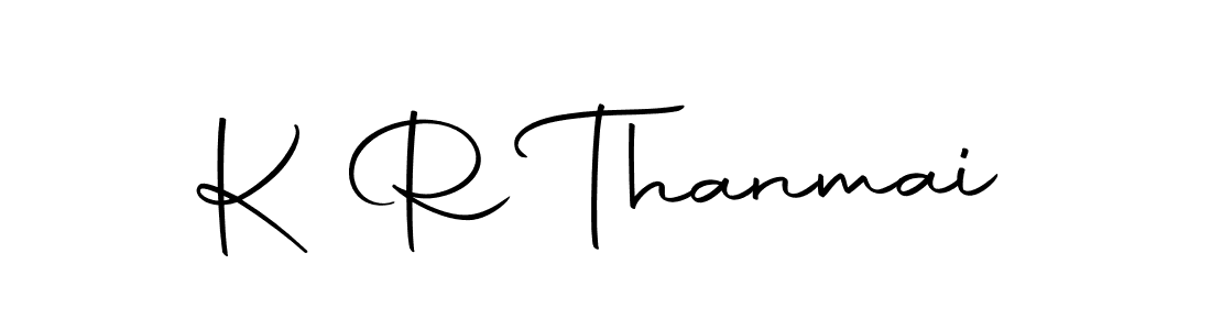 How to make K R Thanmai signature? Autography-DOLnW is a professional autograph style. Create handwritten signature for K R Thanmai name. K R Thanmai signature style 10 images and pictures png