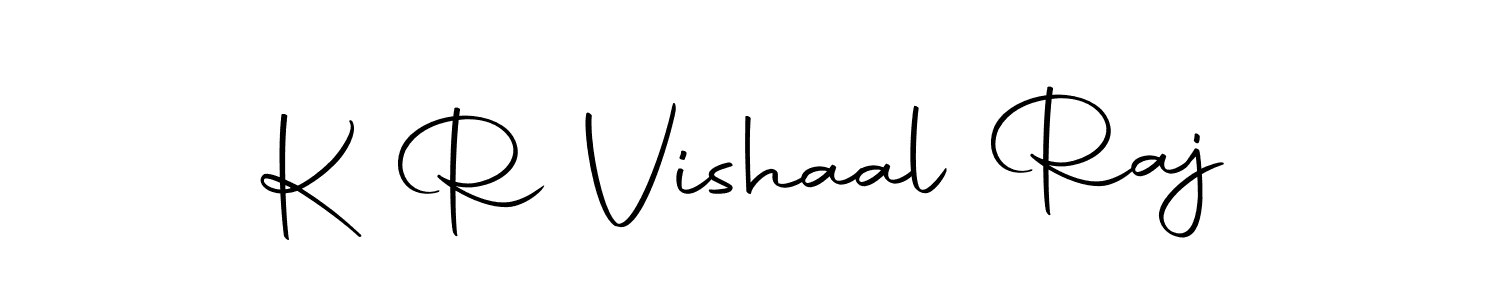 You should practise on your own different ways (Autography-DOLnW) to write your name (K R Vishaal Raj) in signature. don't let someone else do it for you. K R Vishaal Raj signature style 10 images and pictures png