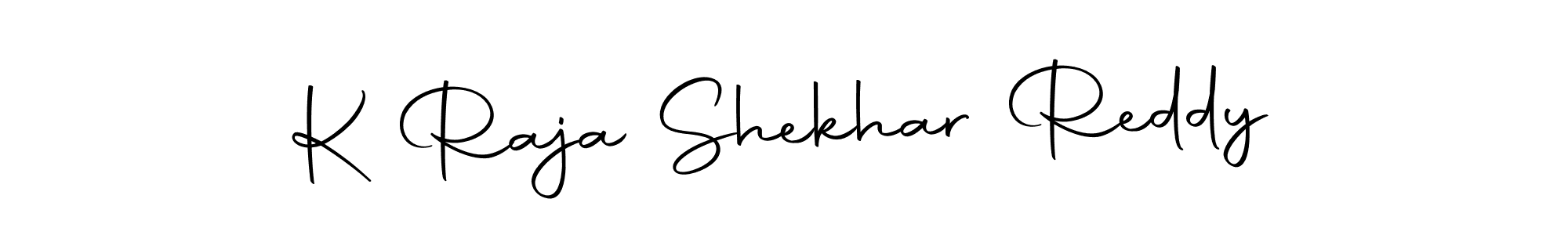 The best way (Autography-DOLnW) to make a short signature is to pick only two or three words in your name. The name K Raja Shekhar Reddy include a total of six letters. For converting this name. K Raja Shekhar Reddy signature style 10 images and pictures png