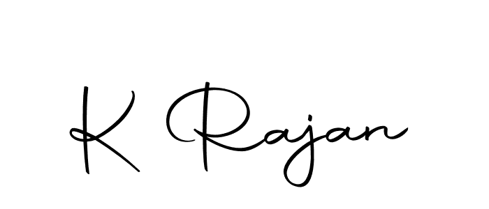 Make a beautiful signature design for name K Rajan. With this signature (Autography-DOLnW) style, you can create a handwritten signature for free. K Rajan signature style 10 images and pictures png