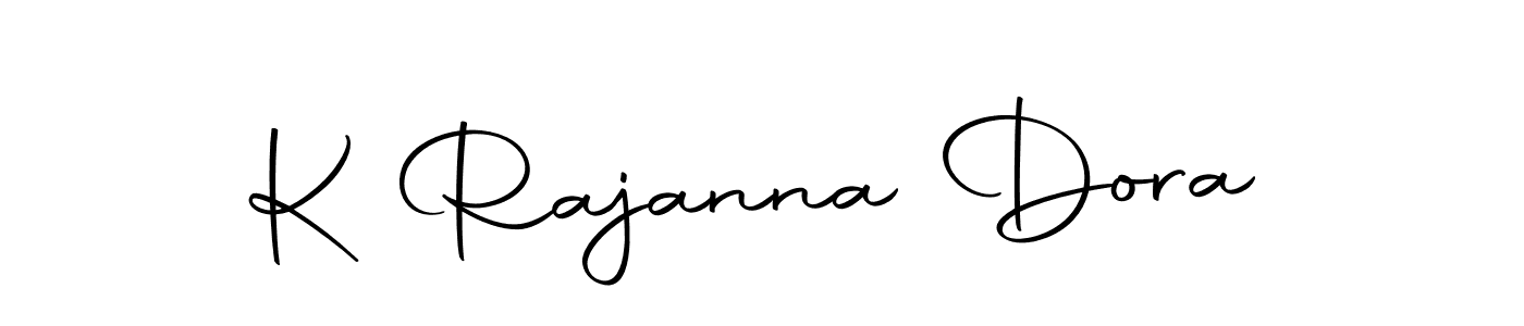 The best way (Autography-DOLnW) to make a short signature is to pick only two or three words in your name. The name K Rajanna Dora include a total of six letters. For converting this name. K Rajanna Dora signature style 10 images and pictures png