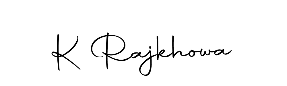 The best way (Autography-DOLnW) to make a short signature is to pick only two or three words in your name. The name K Rajkhowa include a total of six letters. For converting this name. K Rajkhowa signature style 10 images and pictures png