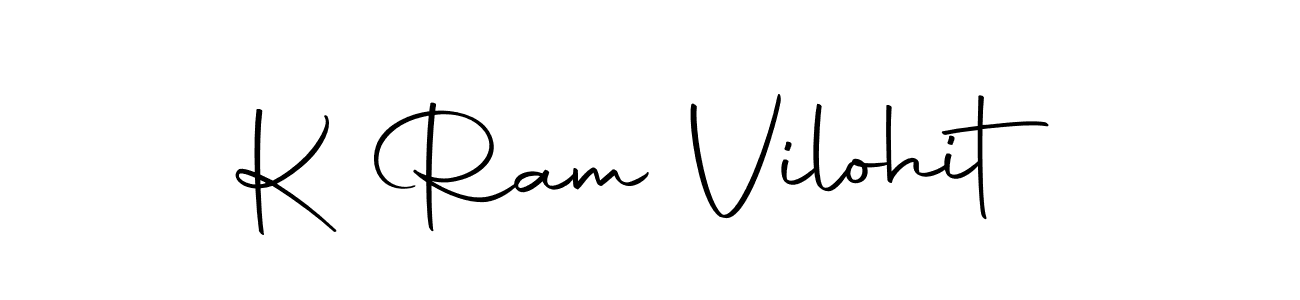 Make a short K Ram Vilohit signature style. Manage your documents anywhere anytime using Autography-DOLnW. Create and add eSignatures, submit forms, share and send files easily. K Ram Vilohit signature style 10 images and pictures png