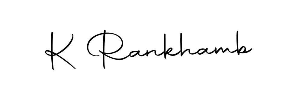 Here are the top 10 professional signature styles for the name K Rankhamb. These are the best autograph styles you can use for your name. K Rankhamb signature style 10 images and pictures png