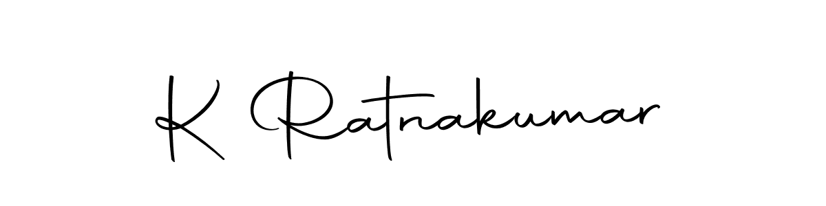 How to make K Ratnakumar name signature. Use Autography-DOLnW style for creating short signs online. This is the latest handwritten sign. K Ratnakumar signature style 10 images and pictures png