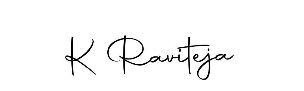 Design your own signature with our free online signature maker. With this signature software, you can create a handwritten (Autography-DOLnW) signature for name K Raviteja. K Raviteja signature style 10 images and pictures png