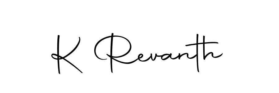 Also we have K Revanth name is the best signature style. Create professional handwritten signature collection using Autography-DOLnW autograph style. K Revanth signature style 10 images and pictures png