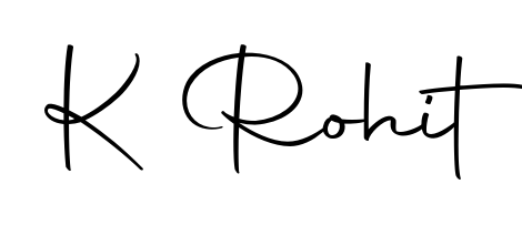 Upgrade your professional image with K Rohit signature created with Autography-DOLnW font. Fast, free, and watermark-free download. K Rohit signature style 10 images and pictures png