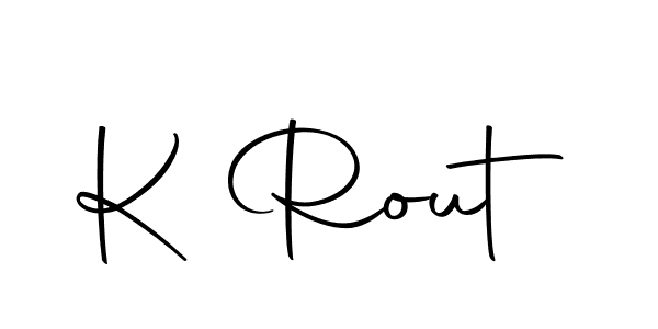 How to make K Rout signature? Autography-DOLnW is a professional autograph style. Create handwritten signature for K Rout name. K Rout signature style 10 images and pictures png