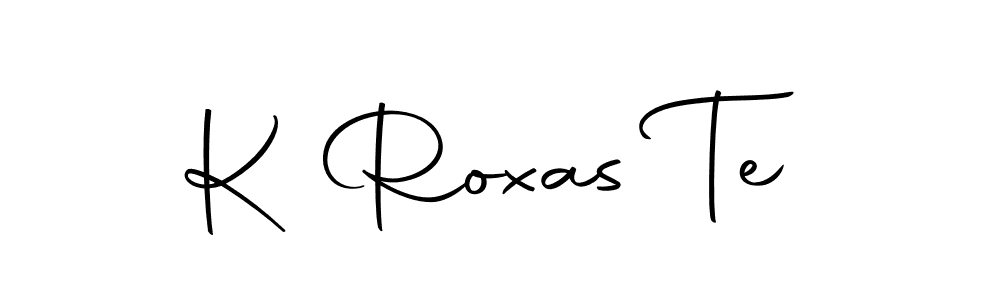 Also we have K Roxas Te name is the best signature style. Create professional handwritten signature collection using Autography-DOLnW autograph style. K Roxas Te signature style 10 images and pictures png