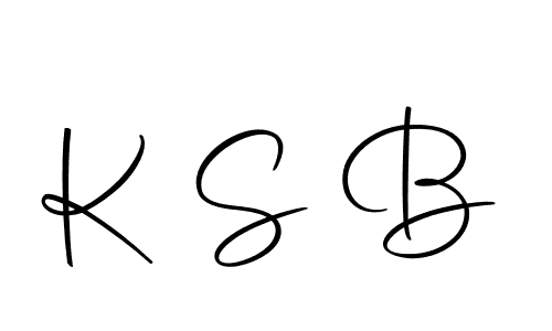 Create a beautiful signature design for name K S B. With this signature (Autography-DOLnW) fonts, you can make a handwritten signature for free. K S B signature style 10 images and pictures png