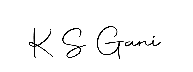 Autography-DOLnW is a professional signature style that is perfect for those who want to add a touch of class to their signature. It is also a great choice for those who want to make their signature more unique. Get K S Gani name to fancy signature for free. K S Gani signature style 10 images and pictures png