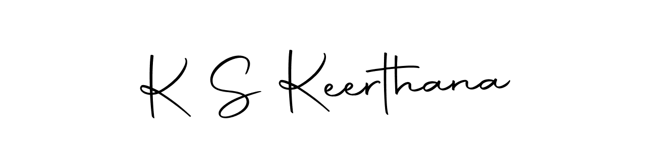 Also we have K S Keerthana name is the best signature style. Create professional handwritten signature collection using Autography-DOLnW autograph style. K S Keerthana signature style 10 images and pictures png