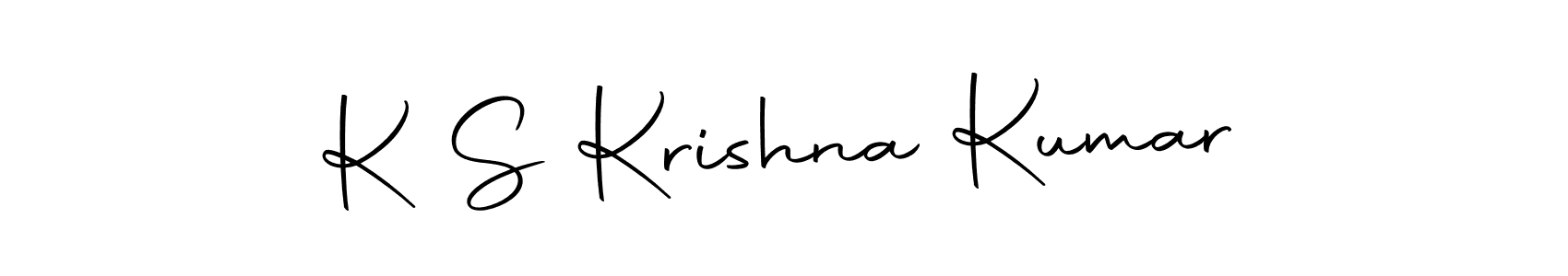 Autography-DOLnW is a professional signature style that is perfect for those who want to add a touch of class to their signature. It is also a great choice for those who want to make their signature more unique. Get K S Krishna Kumar name to fancy signature for free. K S Krishna Kumar signature style 10 images and pictures png