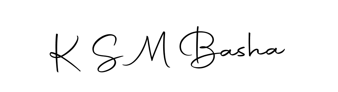 K S M Basha stylish signature style. Best Handwritten Sign (Autography-DOLnW) for my name. Handwritten Signature Collection Ideas for my name K S M Basha. K S M Basha signature style 10 images and pictures png