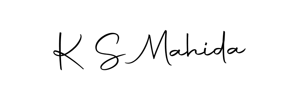 How to make K S Mahida name signature. Use Autography-DOLnW style for creating short signs online. This is the latest handwritten sign. K S Mahida signature style 10 images and pictures png