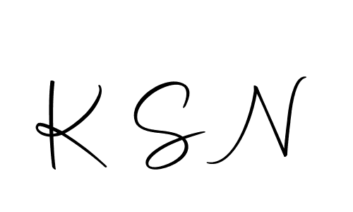 Make a beautiful signature design for name K S N. With this signature (Autography-DOLnW) style, you can create a handwritten signature for free. K S N signature style 10 images and pictures png
