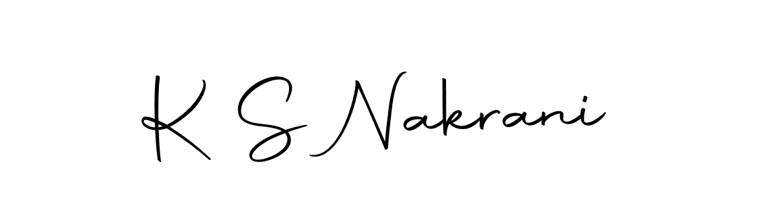 Create a beautiful signature design for name K S Nakrani. With this signature (Autography-DOLnW) fonts, you can make a handwritten signature for free. K S Nakrani signature style 10 images and pictures png