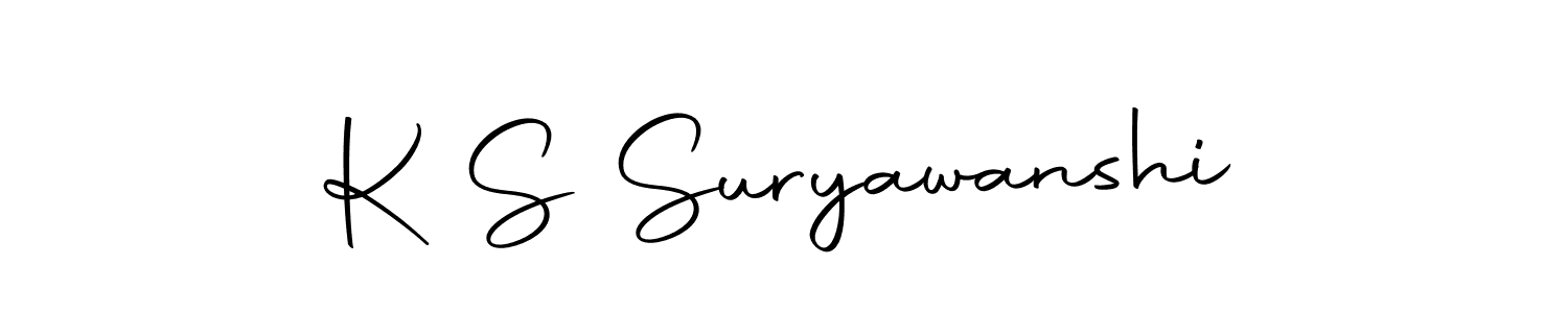 You should practise on your own different ways (Autography-DOLnW) to write your name (K S Suryawanshi) in signature. don't let someone else do it for you. K S Suryawanshi signature style 10 images and pictures png
