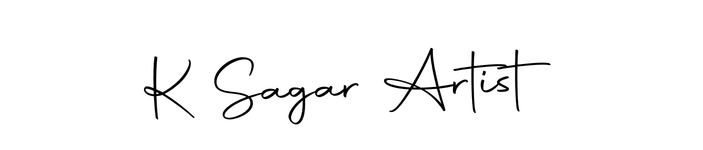 The best way (Autography-DOLnW) to make a short signature is to pick only two or three words in your name. The name K Sagar Artist include a total of six letters. For converting this name. K Sagar Artist signature style 10 images and pictures png