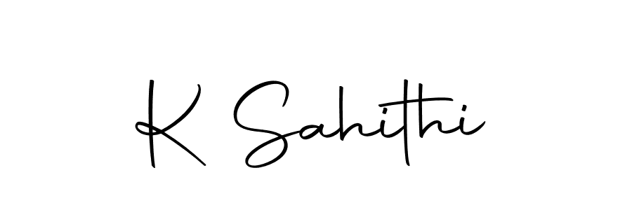 Autography-DOLnW is a professional signature style that is perfect for those who want to add a touch of class to their signature. It is also a great choice for those who want to make their signature more unique. Get K Sahithi name to fancy signature for free. K Sahithi signature style 10 images and pictures png