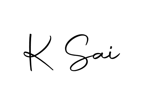 Similarly Autography-DOLnW is the best handwritten signature design. Signature creator online .You can use it as an online autograph creator for name K Sai. K Sai signature style 10 images and pictures png
