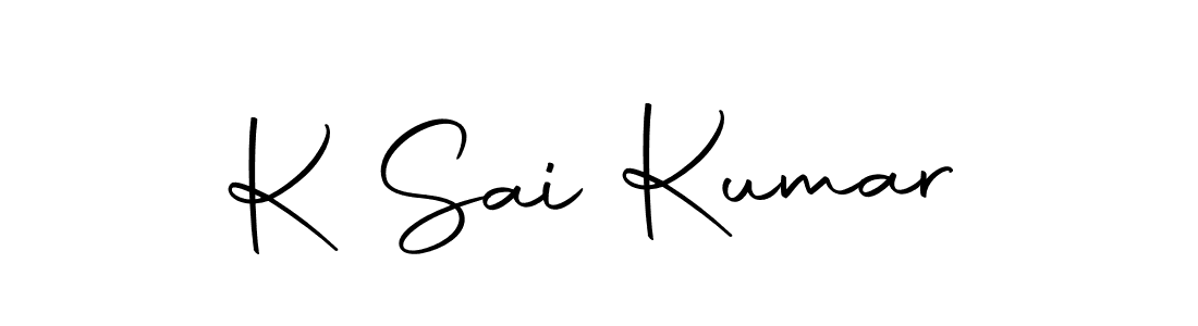Use a signature maker to create a handwritten signature online. With this signature software, you can design (Autography-DOLnW) your own signature for name K Sai Kumar. K Sai Kumar signature style 10 images and pictures png