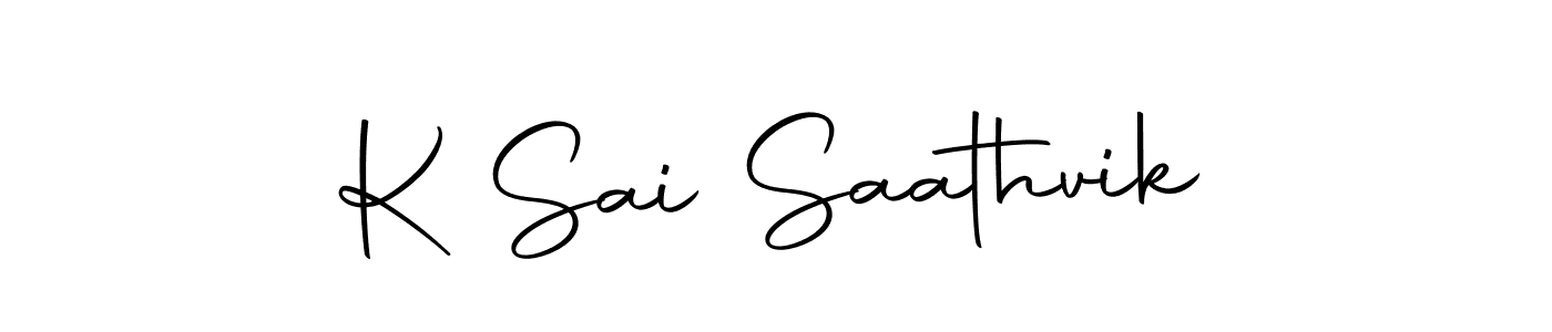 How to make K Sai Saathvik signature? Autography-DOLnW is a professional autograph style. Create handwritten signature for K Sai Saathvik name. K Sai Saathvik signature style 10 images and pictures png