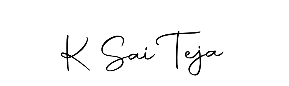 The best way (Autography-DOLnW) to make a short signature is to pick only two or three words in your name. The name K Sai Teja include a total of six letters. For converting this name. K Sai Teja signature style 10 images and pictures png