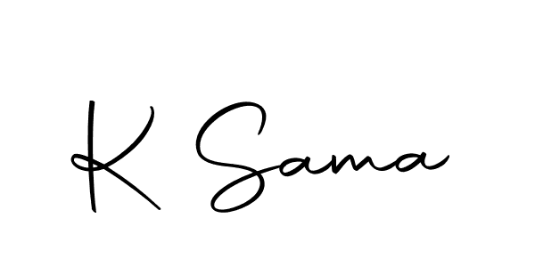 Make a beautiful signature design for name K Sama. With this signature (Autography-DOLnW) style, you can create a handwritten signature for free. K Sama signature style 10 images and pictures png