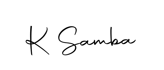 K Samba stylish signature style. Best Handwritten Sign (Autography-DOLnW) for my name. Handwritten Signature Collection Ideas for my name K Samba. K Samba signature style 10 images and pictures png