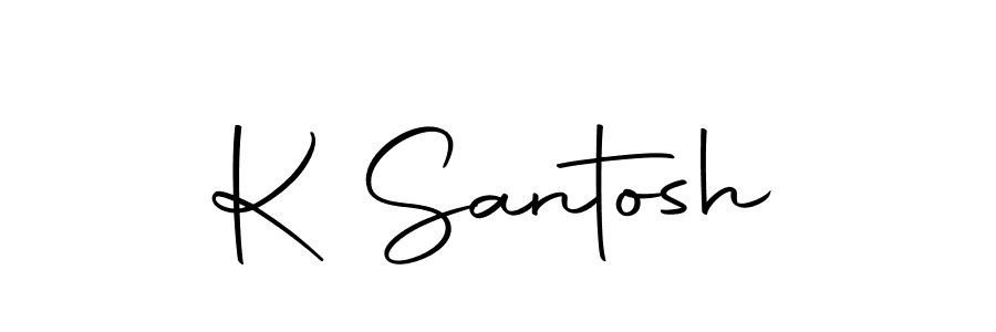 Autography-DOLnW is a professional signature style that is perfect for those who want to add a touch of class to their signature. It is also a great choice for those who want to make their signature more unique. Get K Santosh name to fancy signature for free. K Santosh signature style 10 images and pictures png